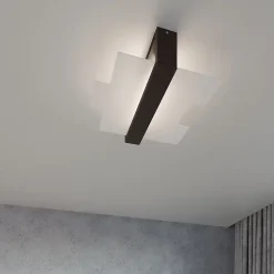 Applique en bois/verre 1 lampes 43x12x30cm Sollux