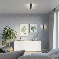 Applique en bois/verre 1 lampes 43x12x30cm Sollux