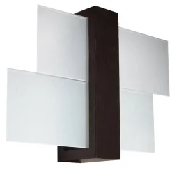 Applique en bois/verre 1 lampes 43x12x30cm Sollux