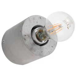 Applique en béton 1 ampoule 4000K - 10x10x10cm Sollux