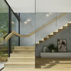 Applique en béton 2 ampoules 3000K - 42x12x14cm Sollux