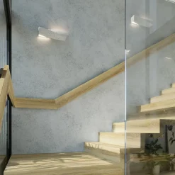 Applique en béton 2 ampoules 3000K - 42x12x14cm Sollux