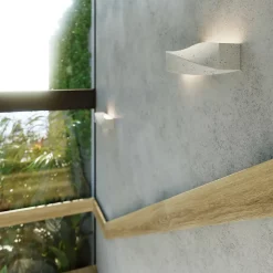 Applique en béton 2 ampoules 3000K - 42x12x14cm Sollux