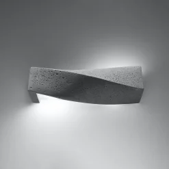 Applique en béton 2 lampes 42x12x14cm Sollux