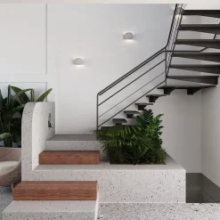 Applique en béton 2 lampes 18x14x14cm Sollux