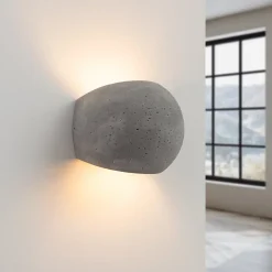 Applique en béton 2 lampes 18x14x14cm Sollux