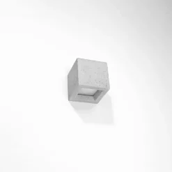 Applique en béton/verre 1 lampes 12x12x10cm Sollux