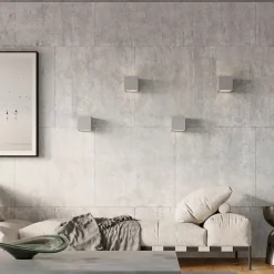 Applique en béton/verre 1 lampes 12x12x10cm Sollux