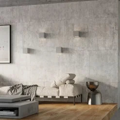 Applique en béton/verre 1 lampes 12x12x10cm Sollux