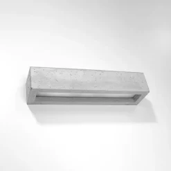 Applique en béton/verre 2 lampes 50x12x10cm Sollux