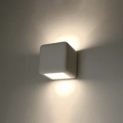 Applique en céramique 1 ampoule 4000K - 14x14x14cm Sollux