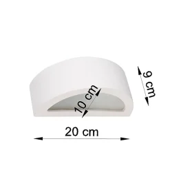Applique en céramique 1 lampes 20x9x10cm Sollux