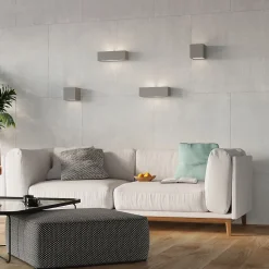 Applique en céramique/verre 1 ampoule 4000K - 14x14x14cm Sollux