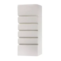 Applique en céramique/verre 1 ampoule 4000K - 10.5x10.5x26cm Sollux