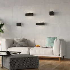 Applique en céramique/verre 1 ampoule 3000K - 32.5x9.5x9.5cm Sollux