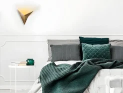 Applique en métal - L. 34 x P. 5 x H. 34 cm - Doré - BIRDO