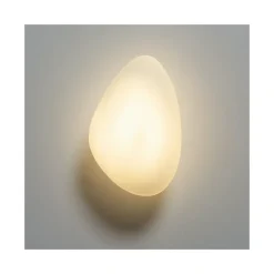 Applique en verre blanc opalin - Veglia