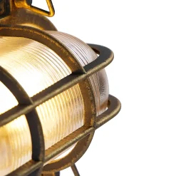 Applique et plafonnier or/laiton ovale IP44 - Noutica