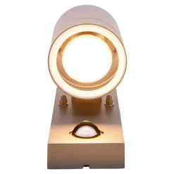 Applique exterieure Rombe aluminium anthracite detecteur de mouvement minuterie ampoule interchangeable 7 x 12,5 x 16,4 cm