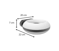 Applique extérieur IP65 (1300lm 3000K) - Gris - Voltman