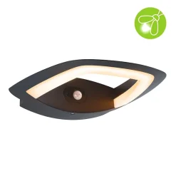 Applique extérieur 230V Akena PIR respectueux des insectes anthracite