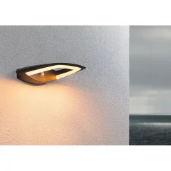 Applique extérieur 230V Akena PIR respectueux des insectes anthracite