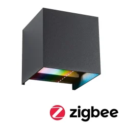 Applique extérieur 230V Cybo RGBW Zigbee 2000-6500K Anthracite