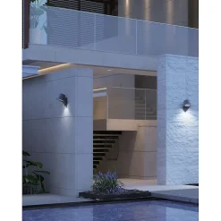 Applique extérieure filaire IP44 (GU10) - Gris - Voltman