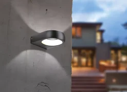 Applique extérieure filaire IP54 (470Lm) Noir - Voltman