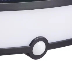 Applique extérieure murale LED solaire noir 6,3 W IP44 détecteur de mouvement H.5,3 cm