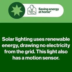 Applique extérieure murale LED solaire noir 6,3 W IP44 détecteur de mouvement H.5,3 cm