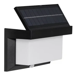 Applique extérieure solaire LED integrée Utrera noir IP44 800lm Eglo
