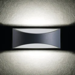 Applique façade LED 8W - Extérieur IP54 - Aluminium Graphite - 4000K