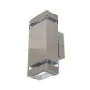 Applique Gardenya-2 inoxydable GU10 2x35W Dim. 110x105x255mm