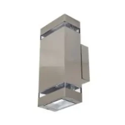 Applique Gardenya-2 inoxydable GU10 2x35W Dim. 110x105x255mm