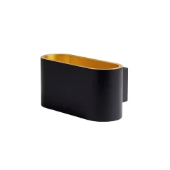 Applique Glam 90 LED U&D - 10W - 3000K - 450Lm - dimmable - Noir/Doré