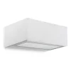APPLIQUE IP44 NEMESIS ALUMINIUM 70x170MM R7S 100W BLANC