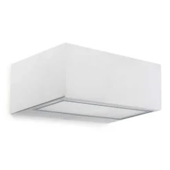 APPLIQUE IP44 NEMESIS ALUMINIUM 70x170MM R7S 100W BLANC