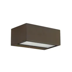 APPLIQUE IP54 NEMESIS ALUMINIUM 90x220MM E27 60W MARRON