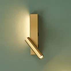 Applique laiton tête de lit liseuse gauche avec interrupteur - Lodvi - GAUCHE