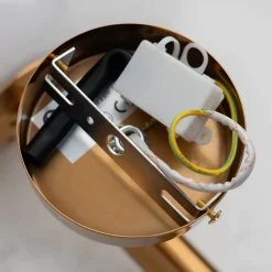 Applique lanterne laiton et verre blanc - Giovanna