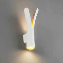 Applique LED blanche intérieur or double faisceau - Nelia