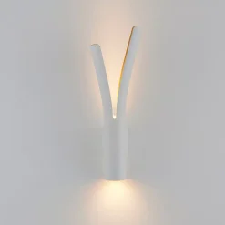 Applique LED blanche intérieur or double faisceau - Nelia