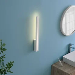 Applique LED blanche rectangulaire à éclairage indirect IP54 - Noméris