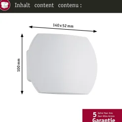 Applique LED Bocca 2700K 2x280lm 230V 2x2,7W Blanc