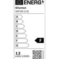 Applique LED Connectée WiFi RGBW 12W IP54 Carrée avec Cache - SILAMP