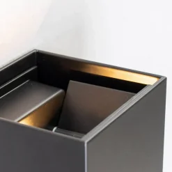 Applique LED design - noire IP54 - angle ajustable - Cubic