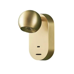 Applique LED dorée chic au style raffiné - Yvan