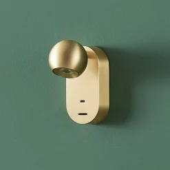 Applique LED dorée chic au style raffiné - Yvan