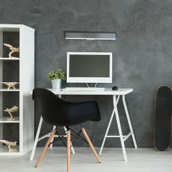 Applique LED DUBAI aluminium plastique LED fixes 45 cm pour entrees couloirs et grandes surfaces murales